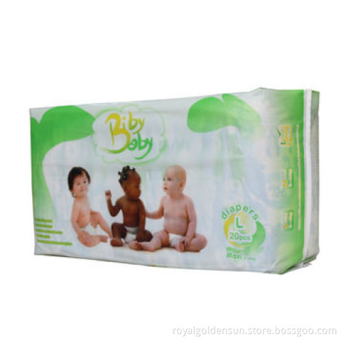 Baby disposable diapers with PP tapes, exporting to Asia